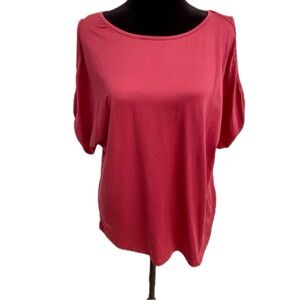 SHEIN Pink Relaxed Dolman Sleeve Blouse